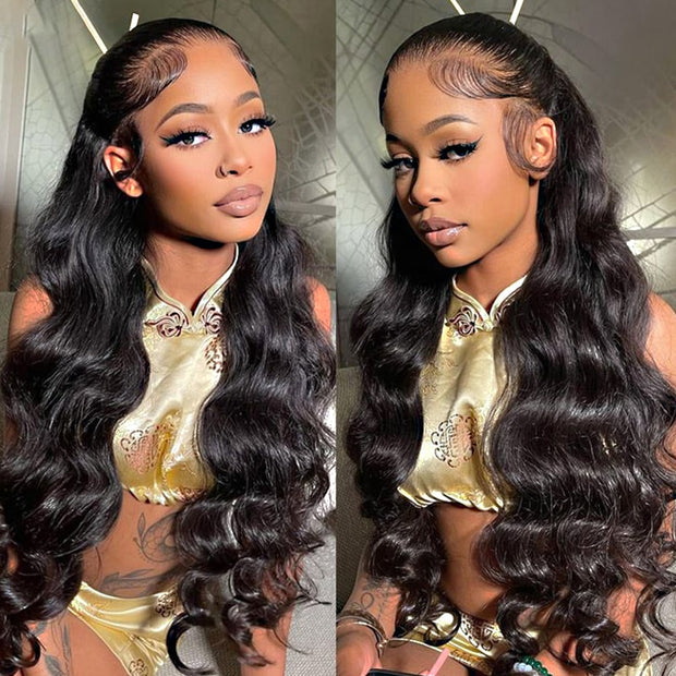 13x4 Body Wave HD Transparent Lace Front Wig 20 Inches 180% Density