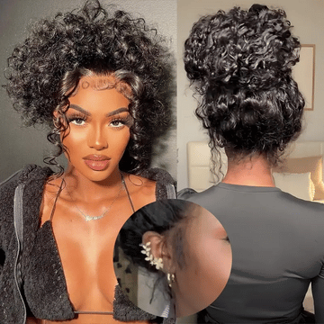 360 Lace Front Wig (CeCe) Amazon.com : 360 Lace Front Wigs Human Hair Pre Plucked 360  main image 2
