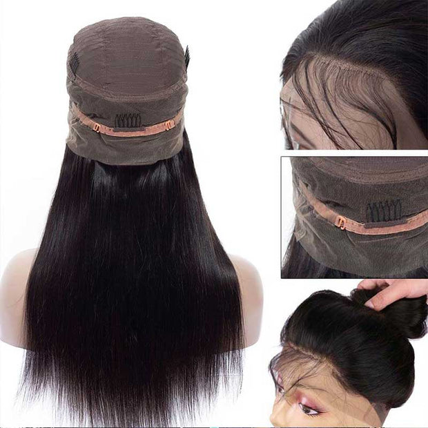 Pre-Sale 360 Hd Transparent Lace Straight Wig Pre-Plucked With Baby Hair