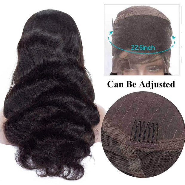 Pre Plucked 360 Lace Frontal Wig with Baby Hair Brazilian Body Wave-AshimaryHair.com