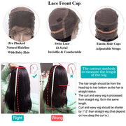 360 Lace Frontal Wig Hd Transparent Lace Frontal Body Wave Hair Brazilian Human Hair Natural Color 10A Hair Pre-Plucked With Baby Hair