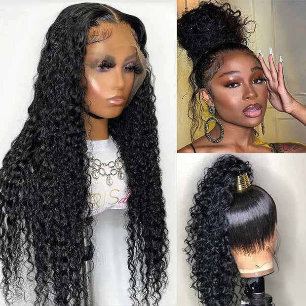 Flash Sale Water Wave 360 HD Lace & Full Lace Wig 100% Human Hair 150% 180% 250% Density