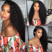 Pre-Sale 360 Lace Kinky  Curly Human Hair Wigs For Women