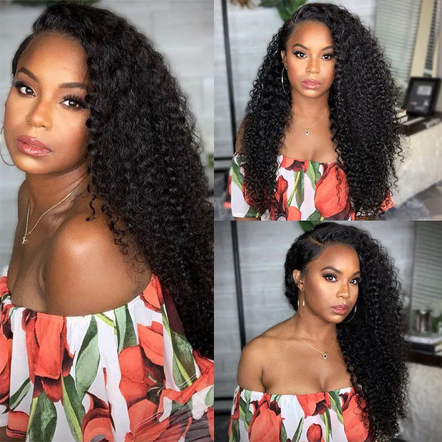 Pre-Sale 360 Lace Kinky  Curly Human Hair Wigs For Women