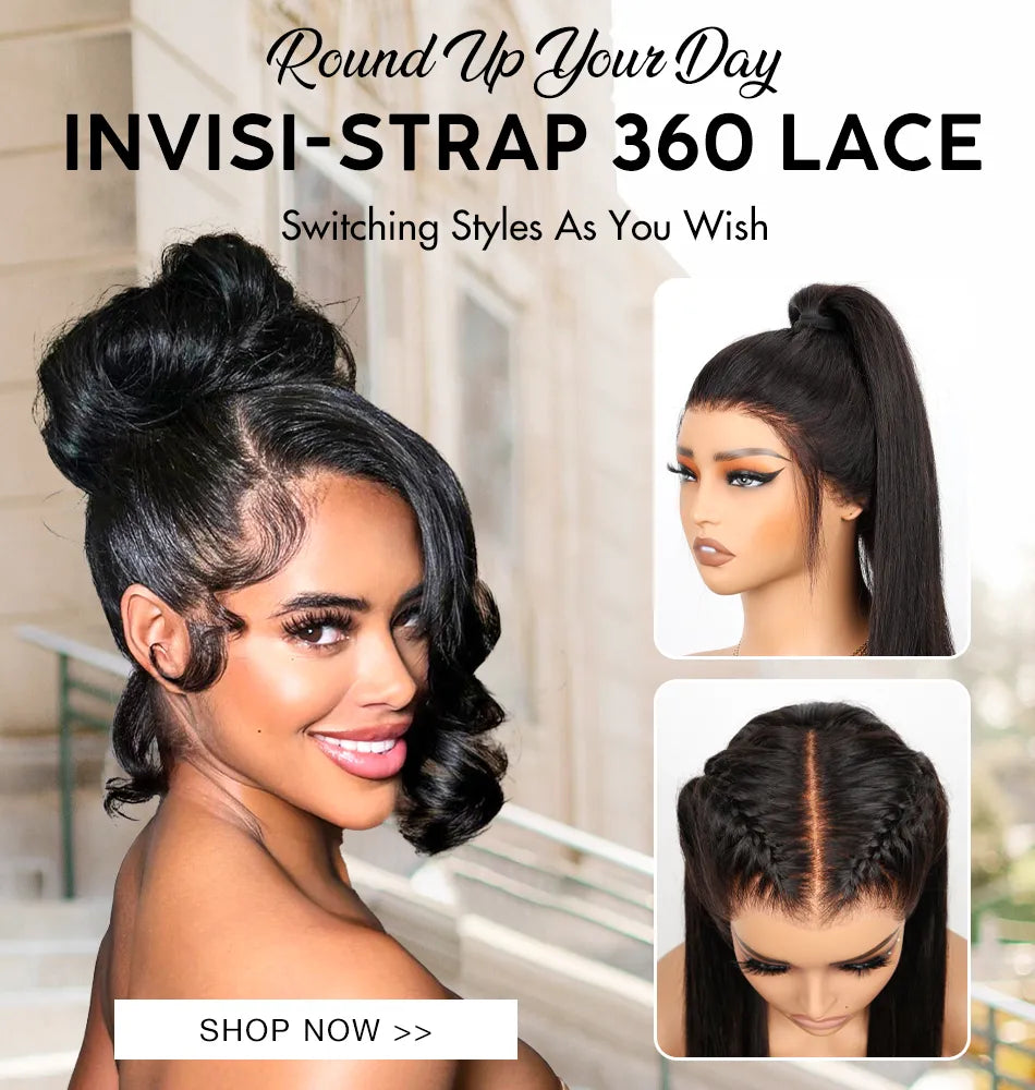 360 invis strap lace wig