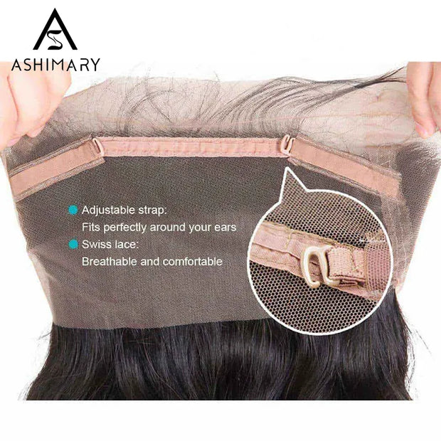 360 Lace Frontal Only Transparent Skin Lace Silky Straight Virgin Human Hair Extension