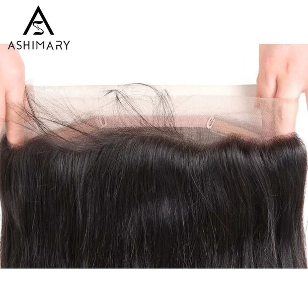 360 Lace Frontal Only Transparent Skin Lace Silky Straight Virgin Human Hair Extension