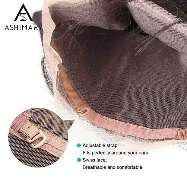360 Lace Frontal Only Transparent Skin Lace Silky Straight Virgin Human Hair Extension