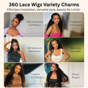 Deep Wave Invisi Strap Snug Fit 360 Transparent Lace Frontal Bleached  Knots Pre Cut Lace Wig