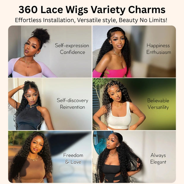 Deep Wave Invisi Strap Snug Fit 360 Transparent Lace Frontal Bleached  Knots Pre Cut Lace Wig