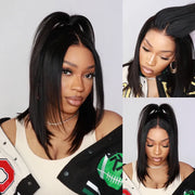 Flash Sale Per Wig $89 Pre-cut Lace Front with Invisi Strap Human Hair Wig Lace Frontal Colored Wigs