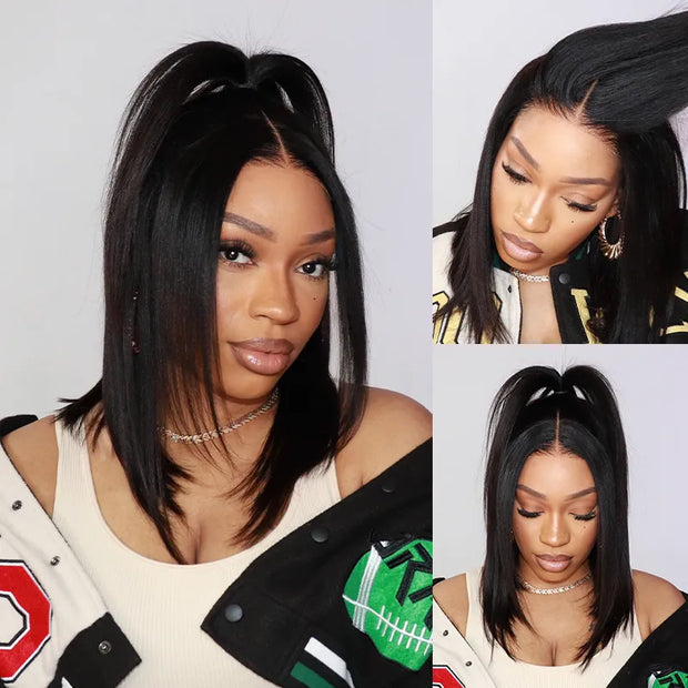 Flash Sale Per Wig $89 Pre-cut Lace Front with Invisi Strap Human Hair Wig Lace Frontal Colored Wigs