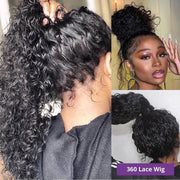 Flash Sale Water Wave HD Transparent Lace Wig Natural Color
