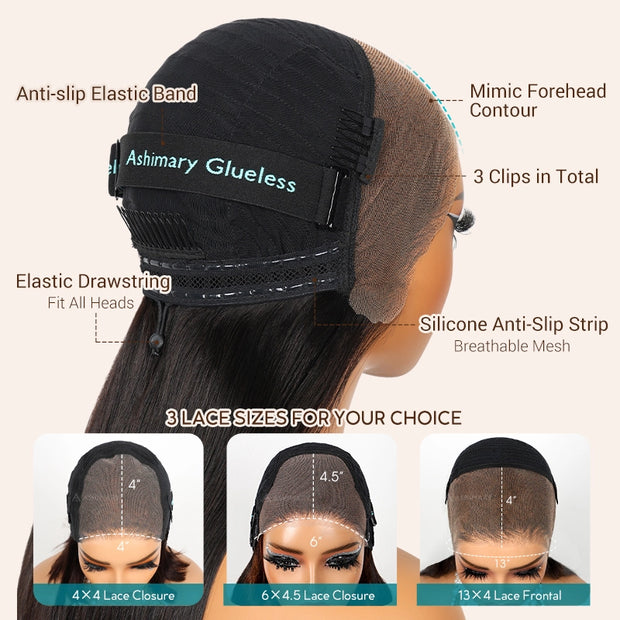Flash Sale Highlight Bob Yaki Straight Human Hair 180% Density Pre Bleached Tiny Knots Glueless Wig