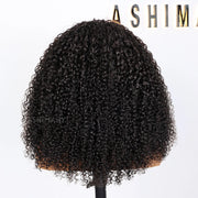 4C Edge Hairline 3.0 Half Wig with Drawstring Kinky Curly Ready To Go Wig 3 in 1 Half Wig Human Hair Affordable Wig