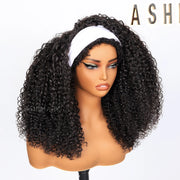 4C Edge Hairline 3.0 Half Wig with Drawstring Kinky Curly Ready To Go Wig 3 in 1 Half Wig Human Hair Affordable Wig