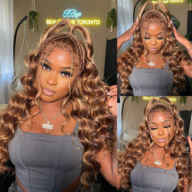 Flash Sale Wear & Go Wig Highlight Mix Color 4x4/5x5/6X4.5 Glueless Lace Wigs Ashimary Hair