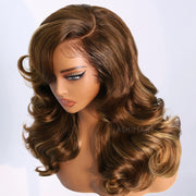 Pre Styled Highlight Peacock Curls 