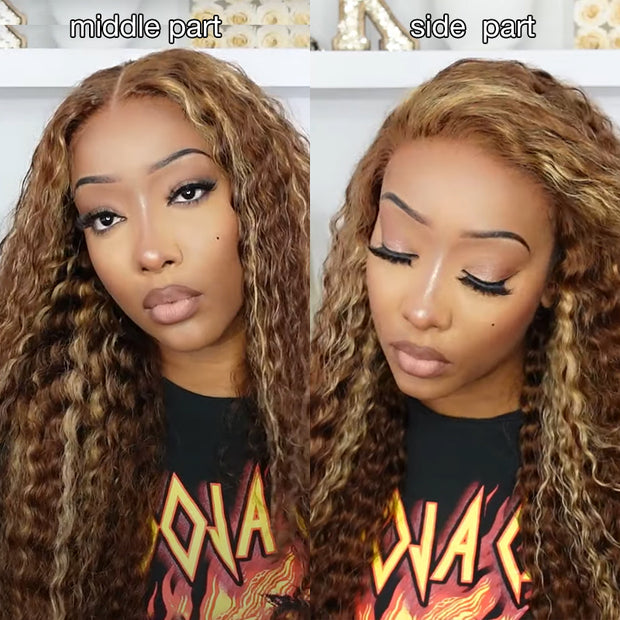Flash Sale Highlight Piano Color 4x4 Lace Closure & 13x4/13x6 Lace Frontal Wig Brazilian Human Hair Luxurious Customization