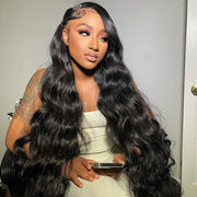 body wave long length 28-40 inch human hair 13x4 lace frontal wig