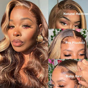 Flash Sale Wear & Go Wig Highlight Mix Color 4x4/5x5/6X4.5 Glueless Lace Wigs Ashimary Hair