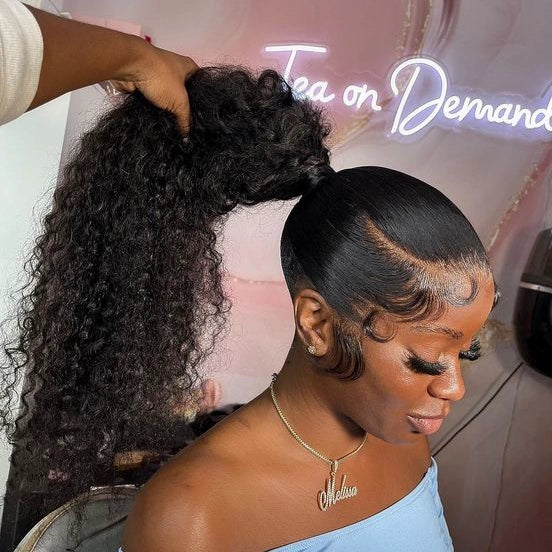 TikTok Sale Invisi-Strap™ Optional 360 Water Wave Lace Frontal Wig 100% Human Hair Clean Hairline