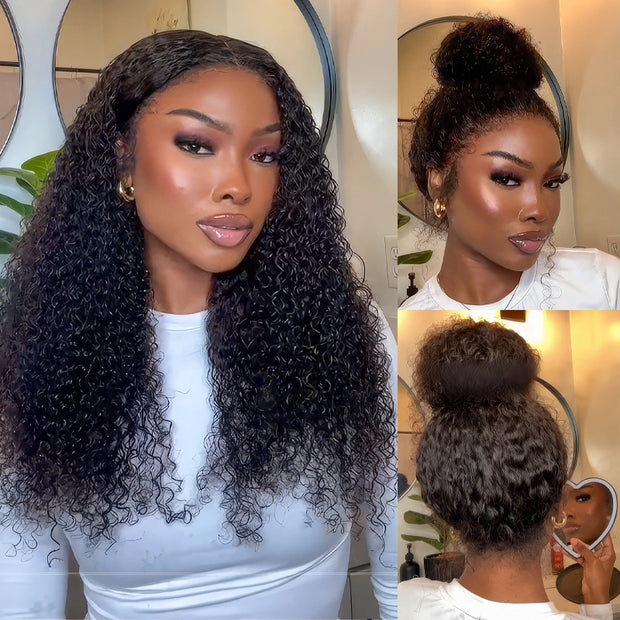 Flash Sale Upgrade Kinky Edges Hairline Invisi-Strap Cozy Snug Fit 360 Skin Lace Pre Everything Wigs