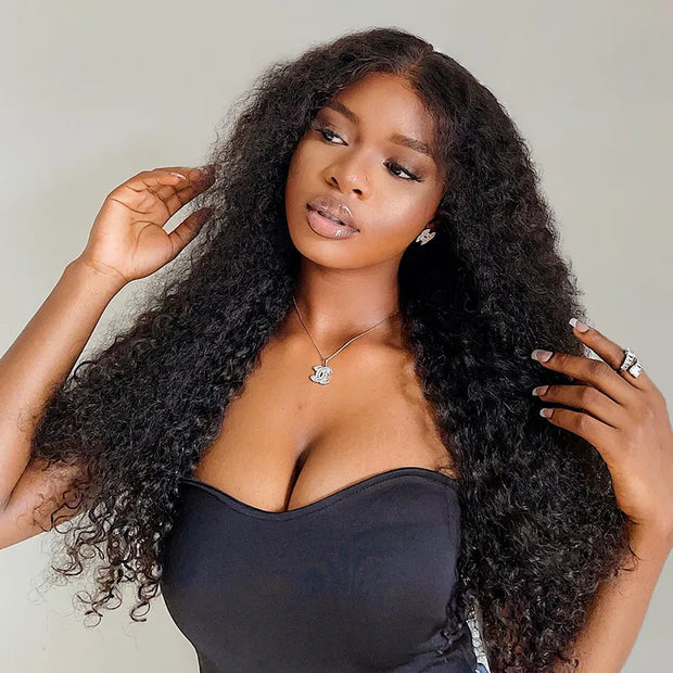 4x4 Jerry Curly Lace Closure Wig online For Women
