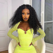 Clearance Sale 4x4 Lace Closure Glueless Jerry Curly Wigs 180% Density