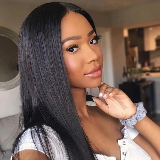 Clearance Sale 4x4 Lace Closure Straight Wig 100% Human Hair