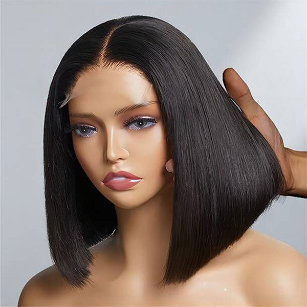 BOGO SALE: $139=16' Ginger Color 13x4 Lace Frontal Wig +Natural Color 10'' Bob Glueless 4x4 Closure Wig