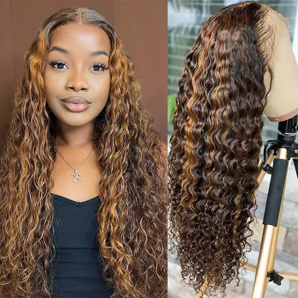 Flash Sale Wear & Go Wig Highlight Mix Color 4x4/5x5/6X4.5 Glueless Lace Wigs Ashimary Hair