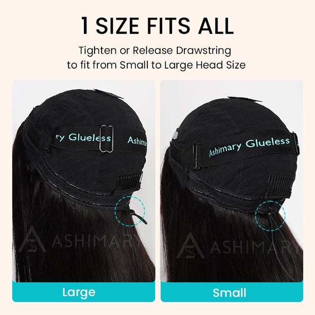 Flash Sale Pull Go Glueless V Part Wig With Elastic Drawstring 