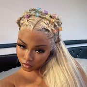 Customized Blonde Balayage on Brown Hair Transparent 13x4 &13x6 Lace Frontal Wig Ashimary Hair