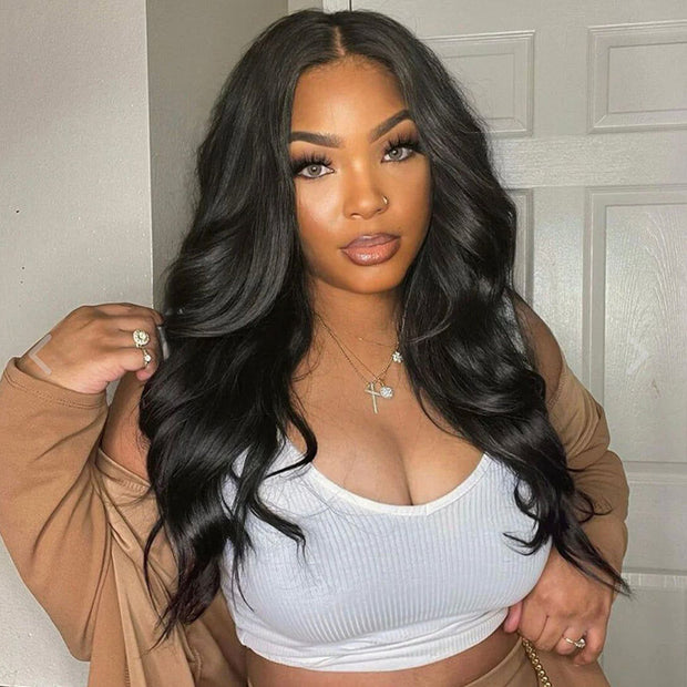 Flash Sale Body Wave 5x5 Lace Closure Wig Human Hair 150% Density