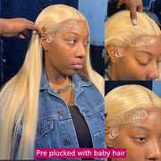 Flash Sale 613 Blonde Transparent HD Lace Front Wigs 13*4 Frontal Brazilian Ashimary Human Hair