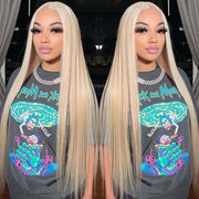 Flash Sale 613 Blonde Transparent HD Lace Front Wigs 13*4 Frontal Brazilian Ashimary Human Hair