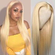 TikTok Sale 613 Blonde Transparent HD Lace Front Wigs 13*4 Frontal Brazilian