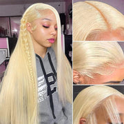 613 Blonde 13x6 Lace Front Wig Lace Frontal Brazilian Human Hair