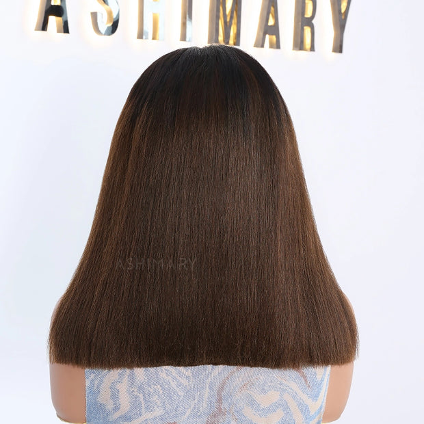Chestnut Brown Soft Ombre Blend Pull Go 6x4.5 Lace