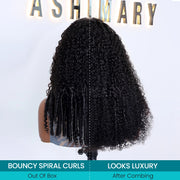 Burmese Curl 13x4 Lace Pull Go Wig Glueless Adjustable Cap Easy for Beginners Full Volume & Natural Edges
