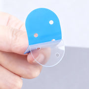20 Pcs Ashimary Upgraded Ear-Shaped Toupee Tape Strips Blue Double Sided Waterproof