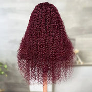 Precut Glueless Kinky Curly Lace Closure Ready To Wear Wig with Pre Plucked Hairline & Bleached Knots