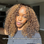 4-27 highlight kinky curly full look wig 