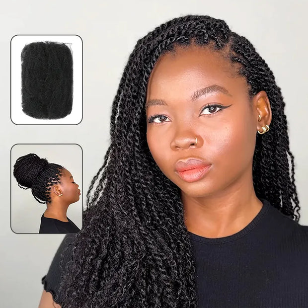 Afro Kinky Bulk Hair Extensions For Knotless Braids
