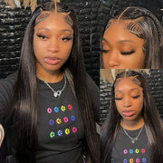 Braid & Advance Baby Hair Glueless 10x6 Lace Frontal Put On & Go Pre Everything Human Hair Wig