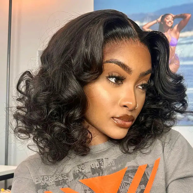 Ocean Wave Hairstyles 13x4 Lace Frontal Wigs With Gorgeous Curl Pattern