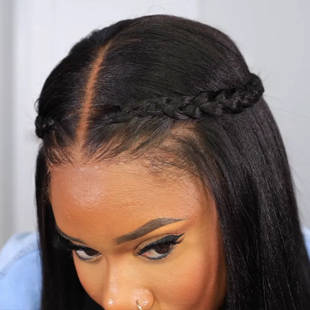 Flash Sale Yaki Straight 6x4.5/4x4/13x6 Transparent Bye Bye Knots Put On and Go 