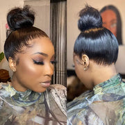 Silky Straight Invisi-Strap? Snug Fit 360 Transparent Lace Frontal Bleached Knots Pre Cut Lace Wig
