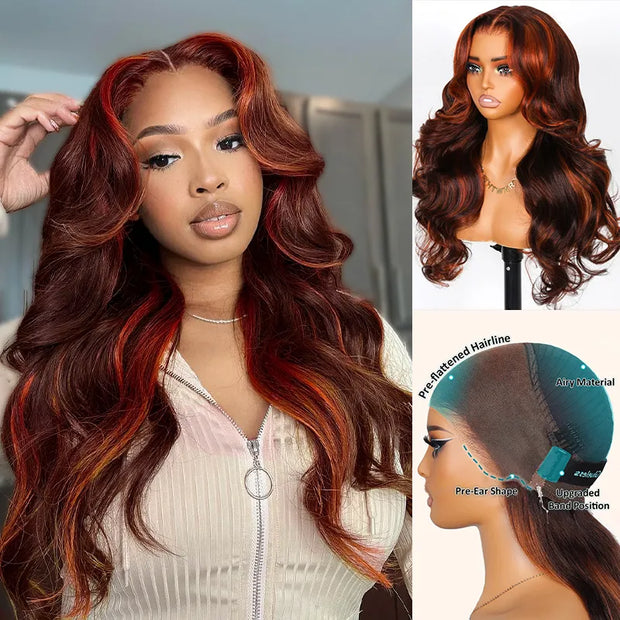Flash Sale Highlight 360 Skin Lace Invisi-Strap Cozy Snug Fit Pre-Bleached & Pre-Plucked Human Hair Wig